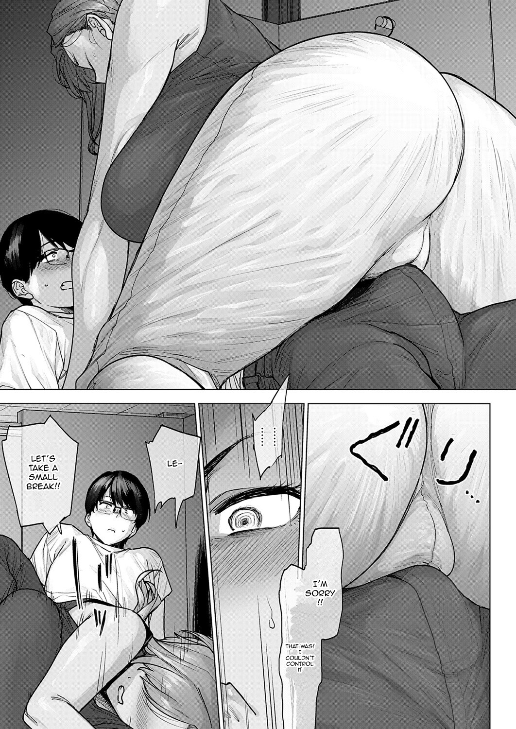 Hentai Manga Comic-My Huge Senpai at Work is Scary and Cute-Read-11